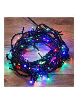 Гирлянда светодиодная управляемая"Нить" 20м 200LED мультиколор 20Вт 220-240В IP65 8 режимов провод ПВХ черн. (нужен контроллер 217-204) Neon-Night 303-149