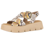 Gabor Leather One Strap Sandals 5CM Women"s Multicolor