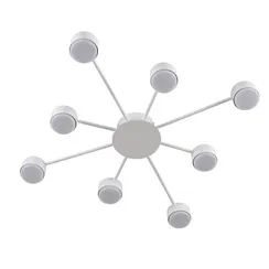 8343/8C COMFI LN26 252 белый, металл Люстра GX53 LED 8*7W 220V TORINA