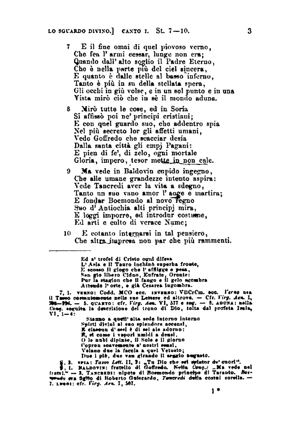 La Gerusalemme Liberata. Riveduta nel testo, e corredata di note critiche | Torquato Tasso
