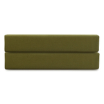 Простыня на резинке из премиального сатина оливкового цвета из коллекции essential, 200х200х30 см