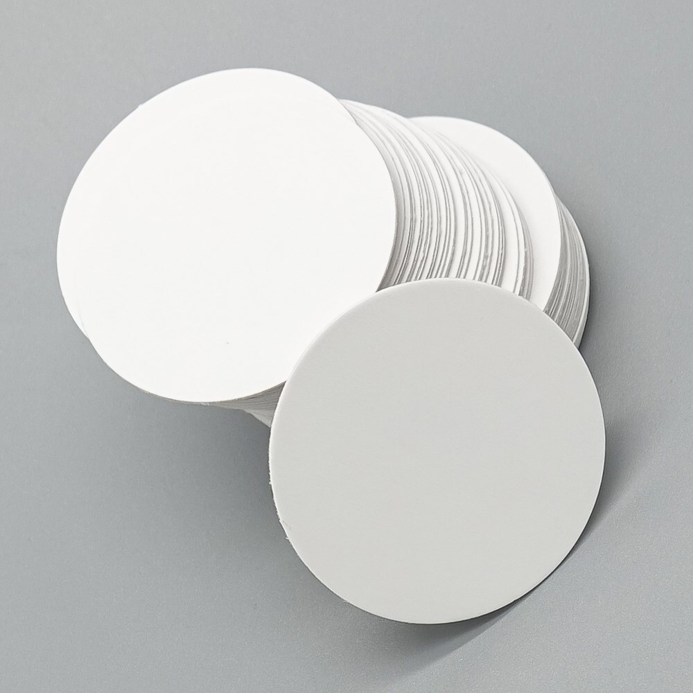 Картонный задник 44 мм., белый, глянцевый,