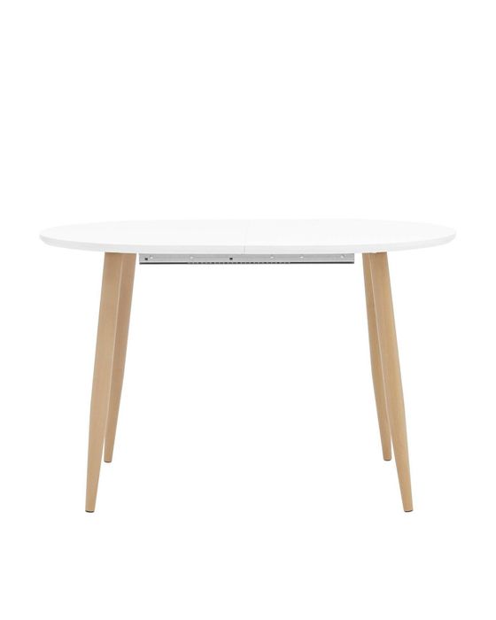 Стол обеденный Берген раскладной 120-180*80 белый Stool Group