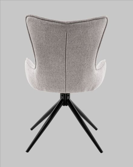 Стул обеденный, крутящийся Irigo, ткань светло-серая