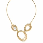 Колье ORI TAO, Typhoon, с перламутром, OT24.1-15-31650 (золотистый)