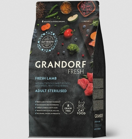GRANDORF FRESH Ягненок с бататом для стерилизованных кошек