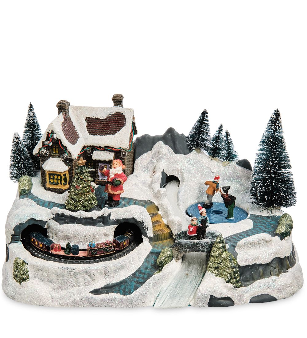 XM-711 Музыкальная новогодняя миниатюра с подсветкой