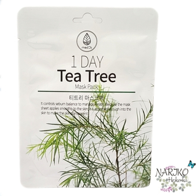 Маска для лица тканевая Чайное дерево MED B. 1-Day Tea Tree Mask Pack, 27 гр.