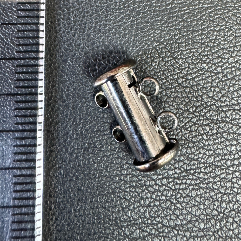 Застежка слайдер gun metal 14мм