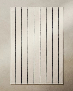 Zara Home - Тонкий полосатый коврик для ванной, бежевый, 50x70 см