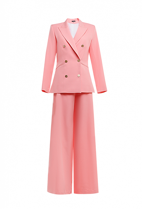Костюм брючный розовый 13-02-24 SS
