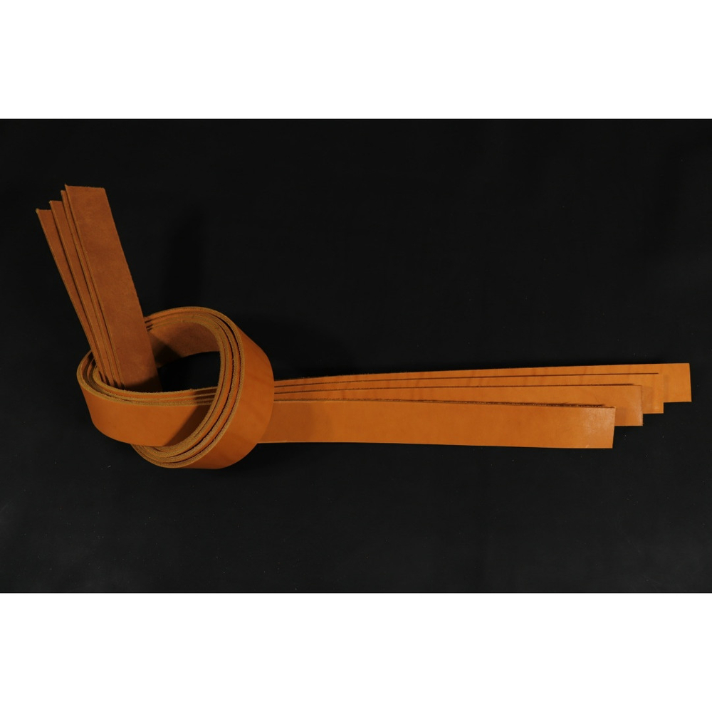 Ременная заготовка Рыжая гладкая