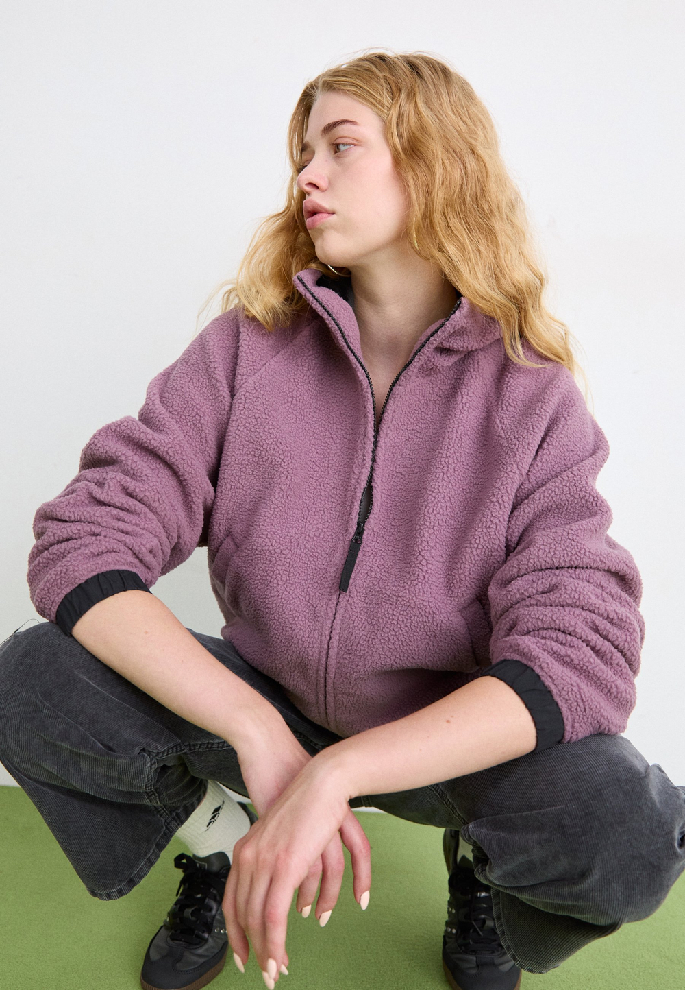 Carhartt WIP Флисовая куртка - Фиолетовый