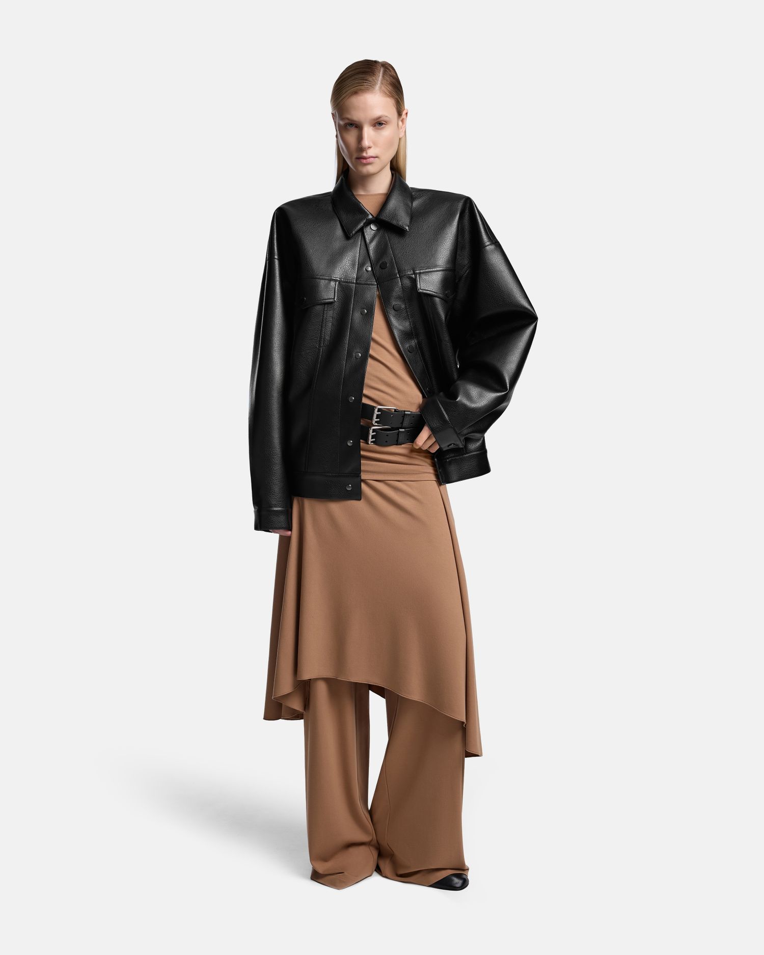 ДЖИНСОВКА ИЗ ЭКОКОЖИ