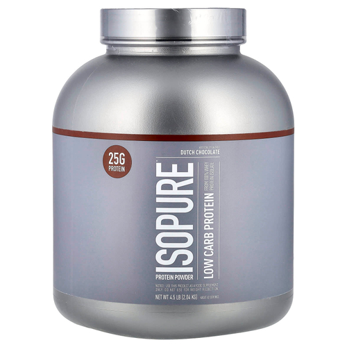 Isopure, Низкоуглеводный протеиновый порошок, датский шоколад, 2,04 кг (4,5 фунта)