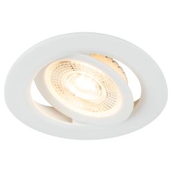 Светильник светодиодный встраиваемый ЭРА KL LED 25A-5 3K WH 5Вт 3000К круглый поворотный белый