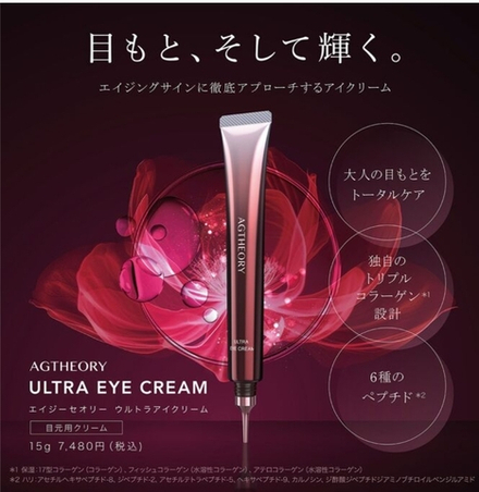 AXXZIA AGTHEORY ULTRA EYE CREAM Пептидный омолаживающий крем для кожи вокруг глаз, 15 г