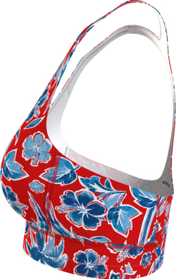 Теннисный бюстгальтер Tommy Hilfiger Mid Intensity Floral AOP Bra - Multikolor