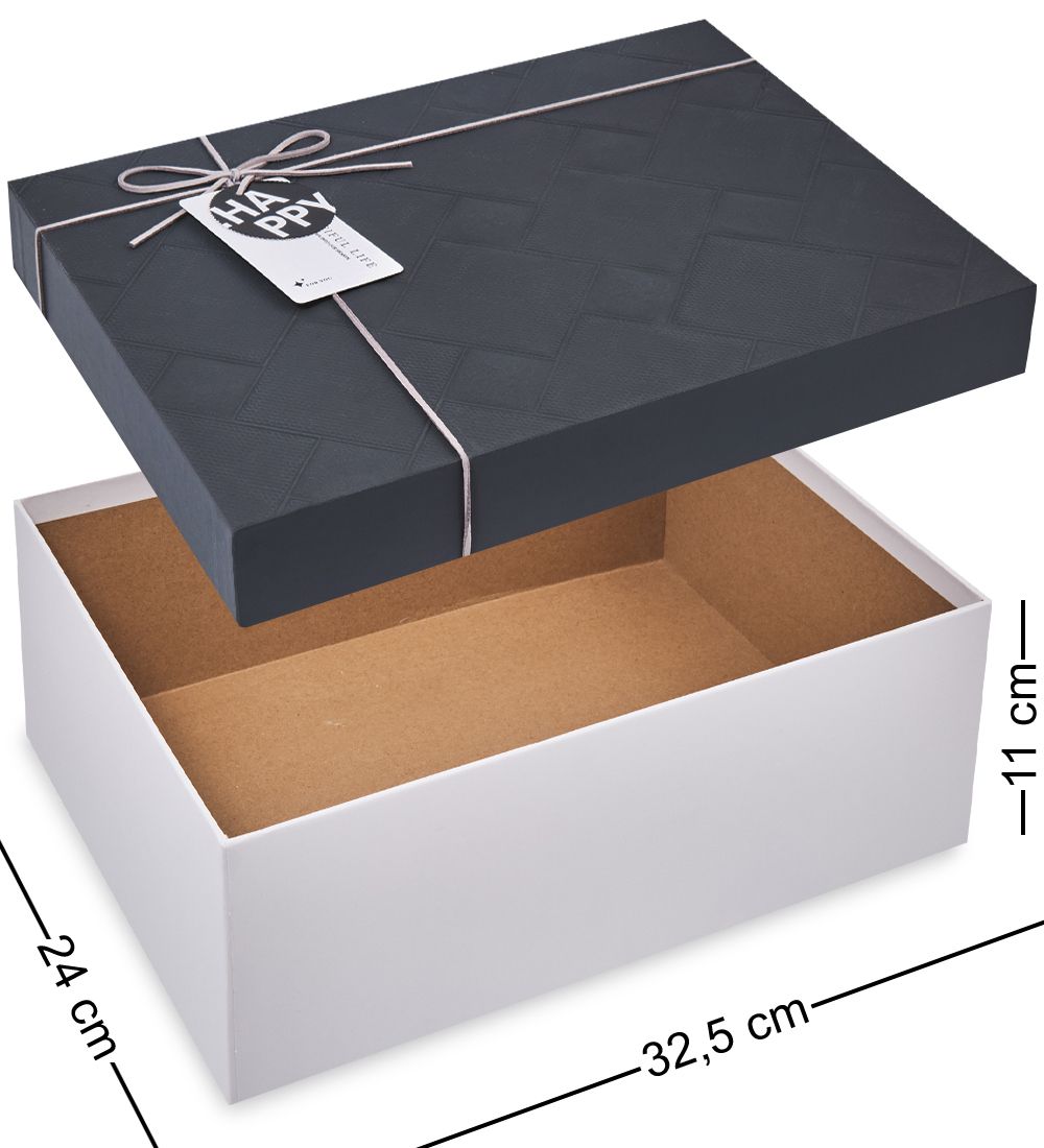 WF-167/3-B Коробка бол., серый/белый