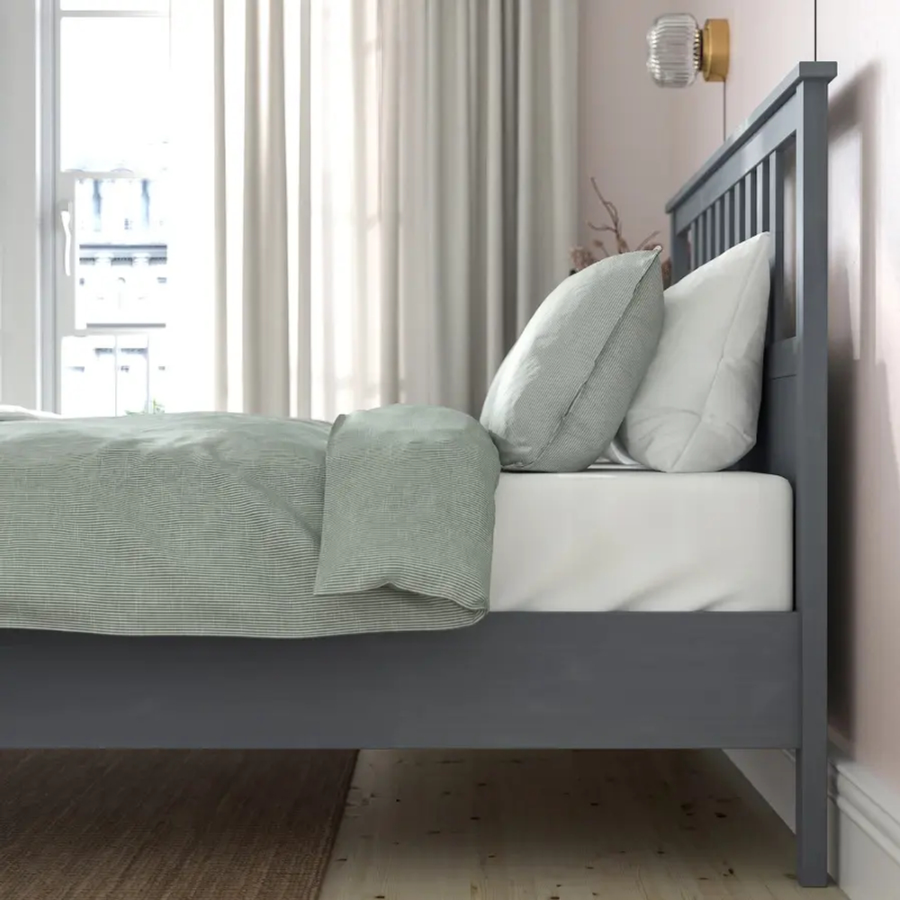 Каркас кровати - IKEA HEMNES, 200х140 см, серый, ХЕМНЕС ИКЕА