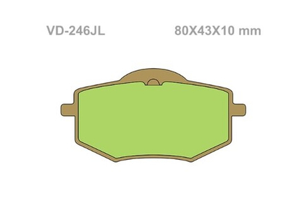 Колодки тормозные Vesrah VD-246JL (FDB2217)