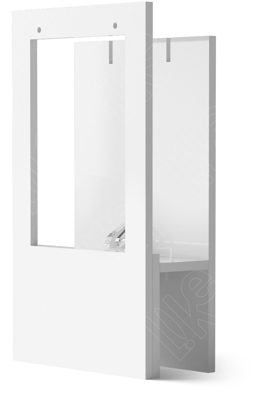 Подставка для гарнитура/окошко/зажим для кольца/2 прорези/2 отверстия/ПЭТ карман для бирки