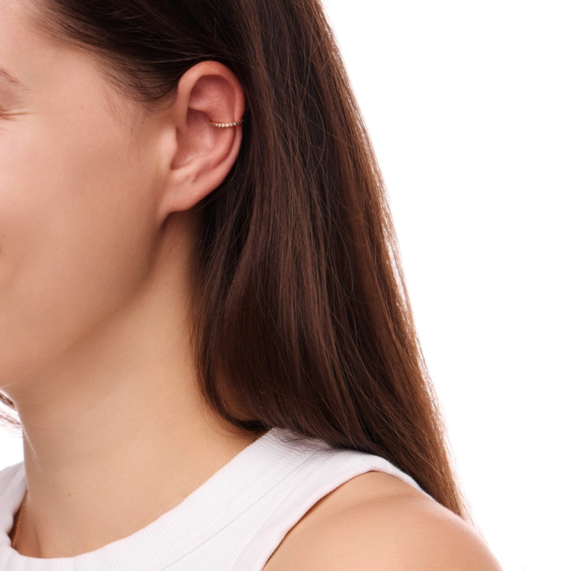 Кафф Золотой с Микрокристаллами