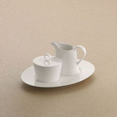 Блюдо «Пьюрити» овальное;эко-кост. фарф.;,L=33см;белый (Цвет: белый)