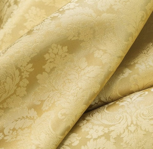 Мебельная ткань TALU com 30 из жёлтого жаккарда с рисунком 1,4 м