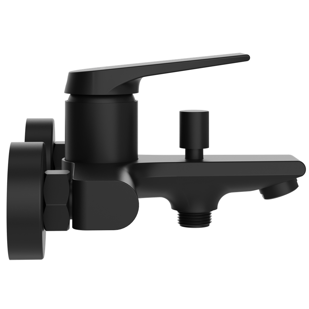 Смеситель для ванны с душем STWORKI Монтре S30100BK матовый чёрный