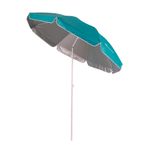 Зонт пляжный СЛЕДОПЫТ с наклоном, d - 210см, h - 220см, d штока 22/25мм, Oxford 210D, цв. бирюзовый/