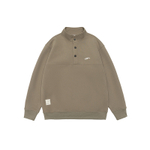 Толстовка с полуоткрытым воротником-стойка на трёх пуговицах,осенняя