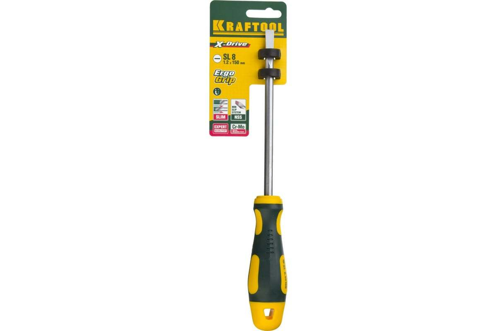 Отвертка KRAFTOOL Х-Drive SL 8x150 250071-8.0-150