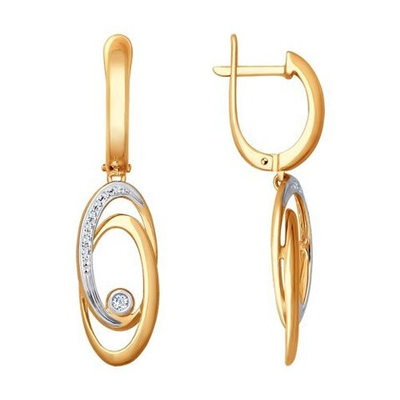 Серьги Au 585 (1021238)