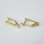 Ювелирные швензы, английский замок, позолота, люкс фурнитура