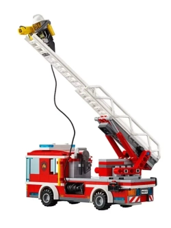 Конструктор Пожарный автомобиль с лестницей 225 дет 10828