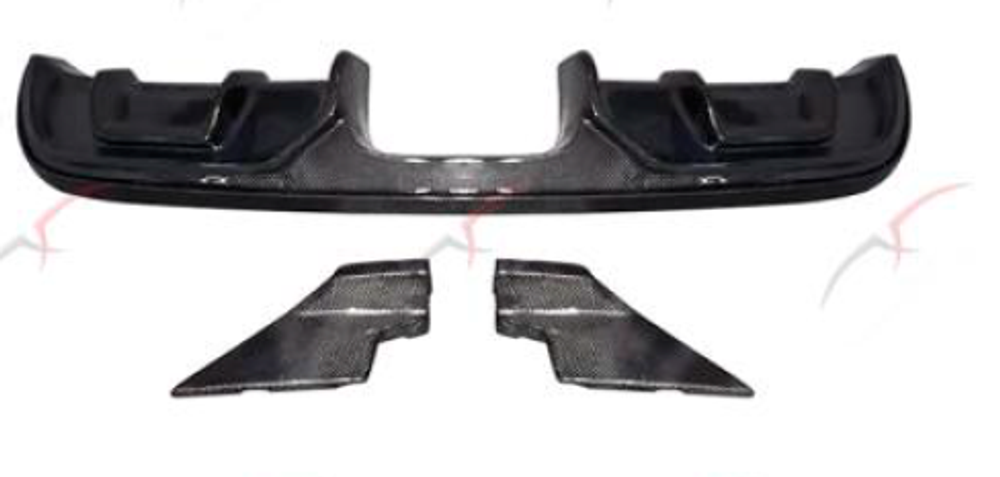 Карбоновый диффузор заднего бампера для Jaguar F-Type 2013-2020 Ягуар