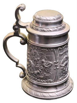 Мини - кружка стопка "Карл Шпицвег" Германия, SKS Zinn
