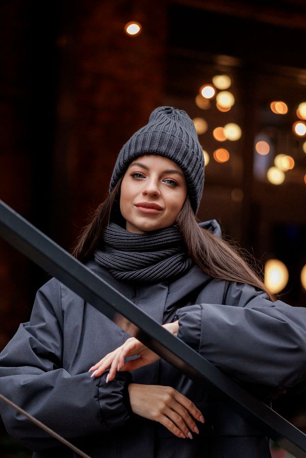 Шапка Утеплённая Графитовая - фото 3