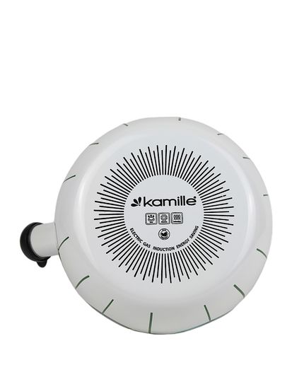 Чайник 2,2 л. эмалированный со свистком Kamille KM 1031 с черной бакелитовой ручкой