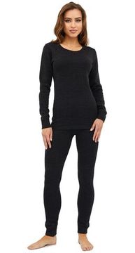 Термобелье жен. (трехслойное, антрацит-черный)