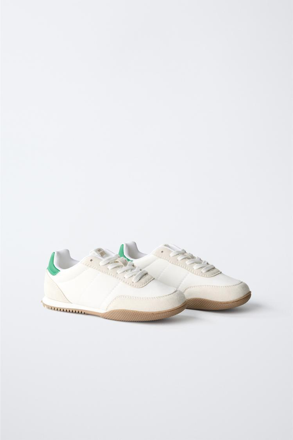 ZARA СПОРТИВНЫЕ КРОССОВКИ С МЯГКОЙ ПОДКЛАДКОЙ, БЕЛЫЙ