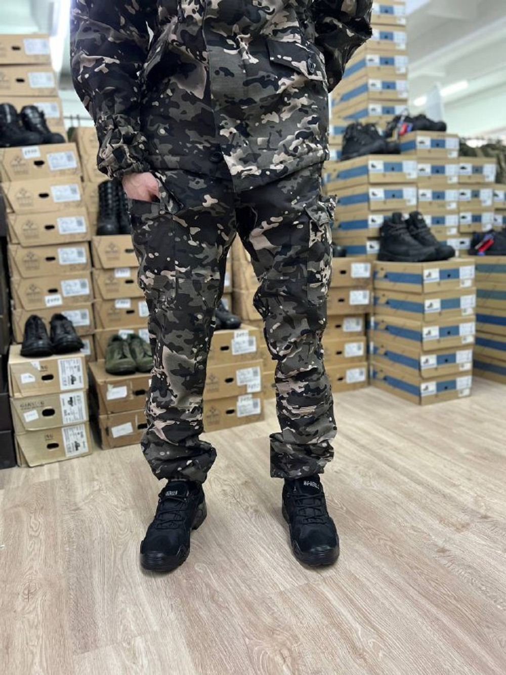 Костюм Горка 6 флис лайт / осень-зима / серый мультикам