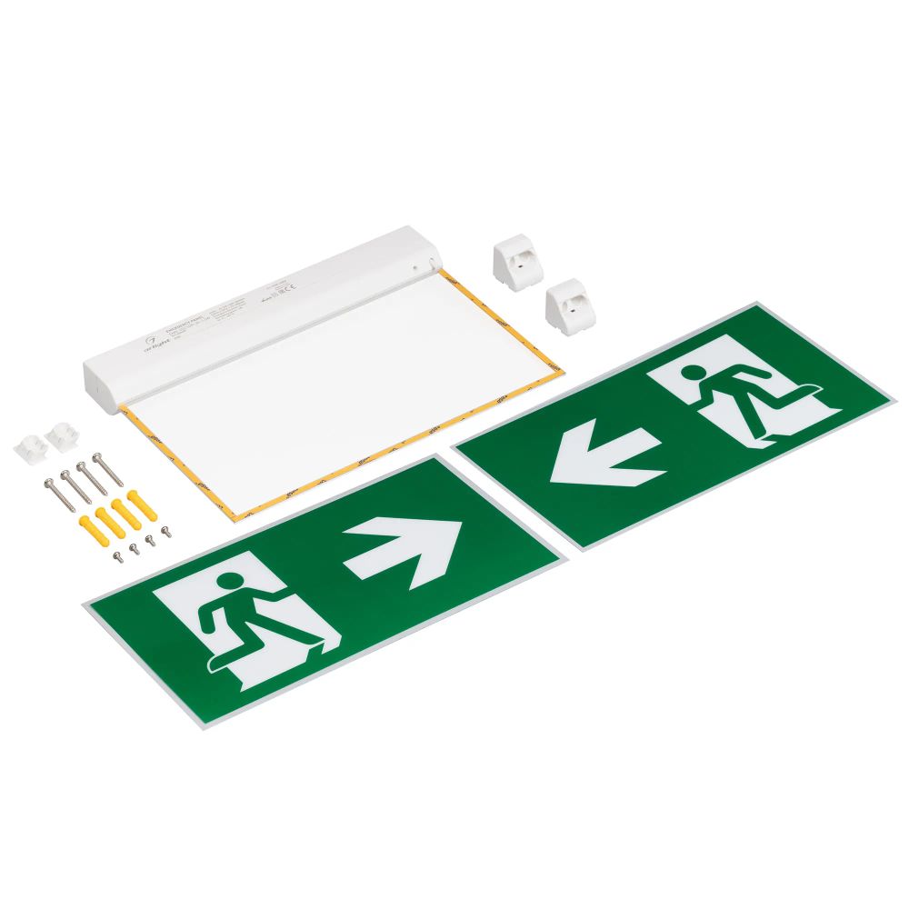 Аварийная панель EMG-VECTOR-3h-1.5W (Пикт. Влево/Вправо, IP20) (Arlight, IP20 Пластик, 3 года) 045655