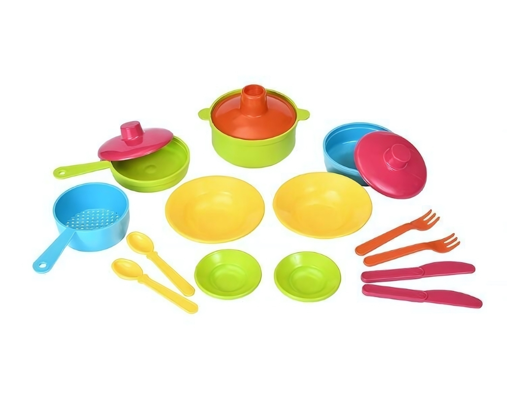 Набор посуды столовый 17дет. в сетке "Щи да каша" (Р.с.)