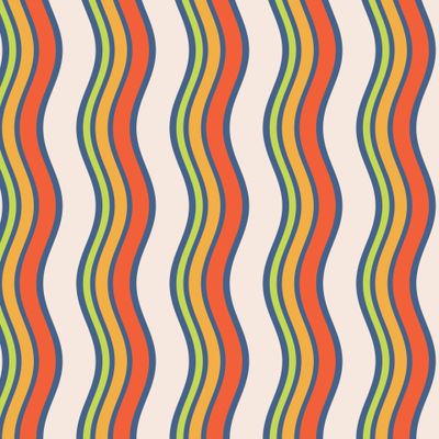 Волнистые цветные линии