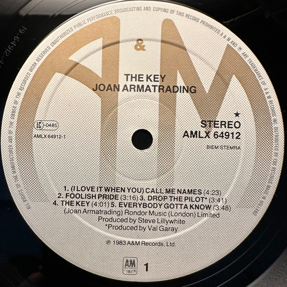 Joan Armatrading- The Key (Голландия 1983г.)