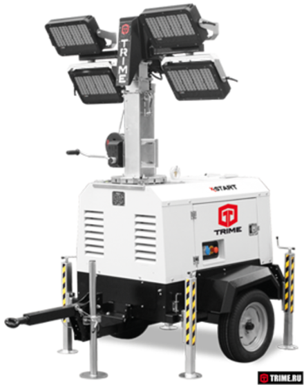 Осветительная мачта TRIME X-START 4X320W LED дизельная - [8.5 м / Kubota]