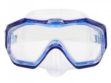 Набор маска+трубка в сумке Sargan Панорама-М прозрачный/синий