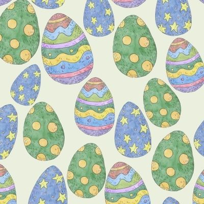 Пасхальные яйца с узорами